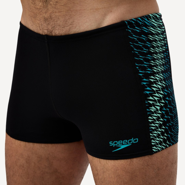 Плавки-шорты Speedo Endurance+ MAX Tech Panel Aquashort (Мужской; 34 (50); черный/зеленый)